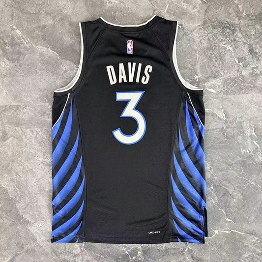 Camiseta NBA Dallas Mavericks – DAVIS #3 – City Edition · negra · 2026/27 - vista 2