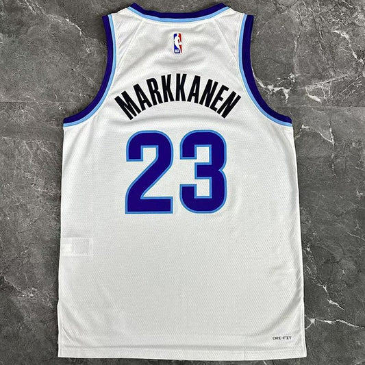 Camiseta NBA Utah Jazz – MARKKANEN #23 – blanca · 2026 - vista 2