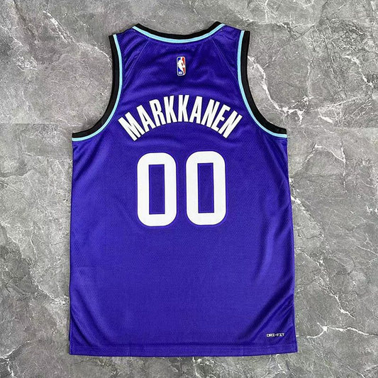 Camiseta NBA Utah Jazz – MARKKANENE #00 – morada · 2026 - vista 2