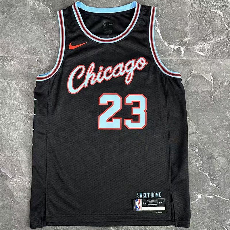 Camiseta NBA Chicago Bulls – JORDAN #23 – negra · 2026 - vista 1