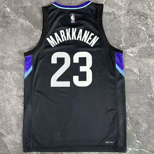 Camiseta NBA Utah Jazz – MARKKANEN #00 – negra · 2026 - vista 2