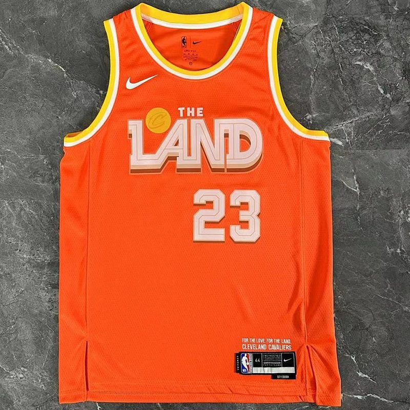 Camiseta NBA Cleveland Cavaliers – JAMES #23 – City Edition · naranja · 2026 - vista 1