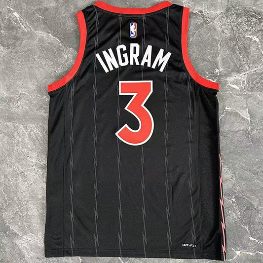 Camiseta NBA Toronto Raptors – INGRAM #3 – negra · 2023 - vista 2