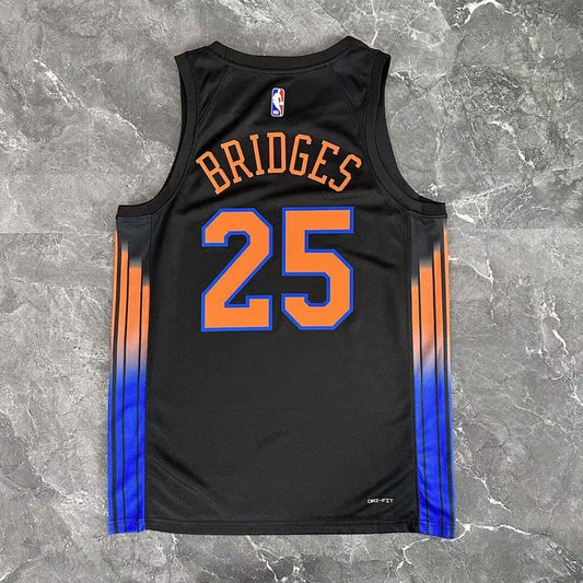 Camiseta NBA New York Knicks – BRIDGES #25 – negra · 2026 - vista 2