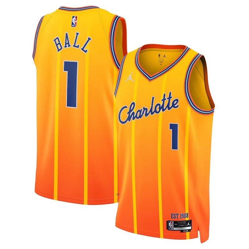 Camiseta NBA LA Clippers – BALL #1 – City Edition · naranja · 2026 - vista 1