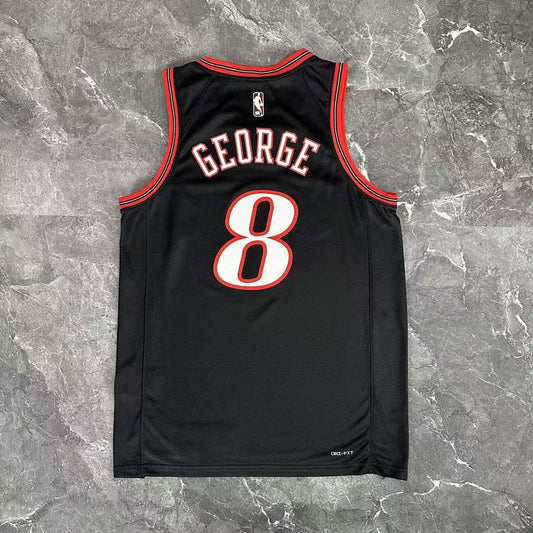 Camiseta NBA retro Philadelphia 76ers – GEORGEG #8 – Retro · negra · 2026 - vista 2