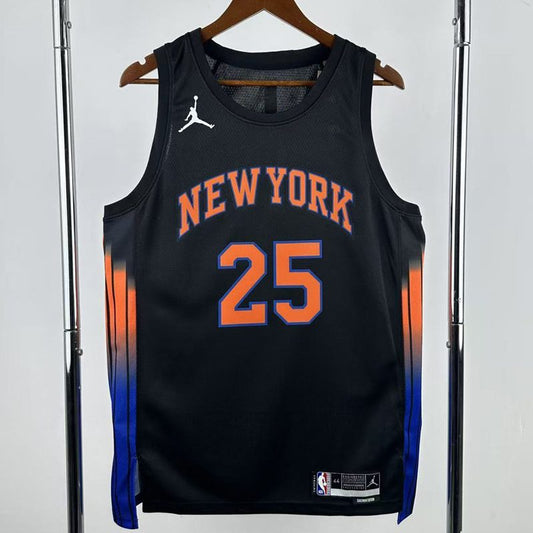 Camiseta NBA New York Knicks – BRIDGES #25 – negra · 25-26 - vista 2
