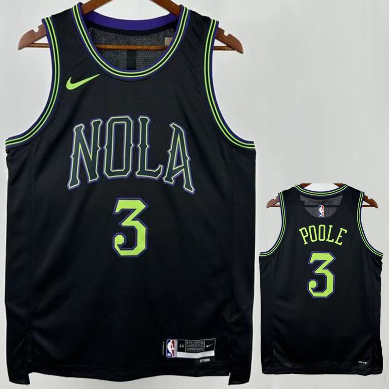 Camiseta NBA New Orleans Pelicans – POOLE #3 – negra · 2026 - vista 1