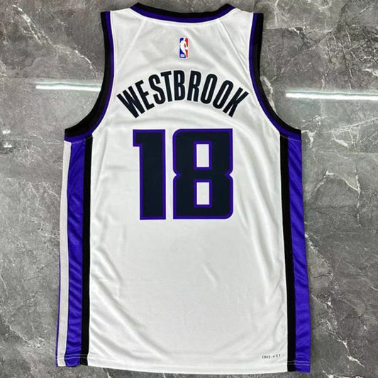 Camiseta NBA Sacramento Kings – WESTBROOK #18 – blanca · 2026 - vista 2