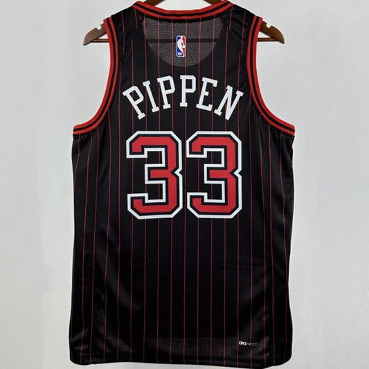 Camiseta NBA Chicago Bulls – PIPPEN #33 – negra · 2025/26 - vista 2