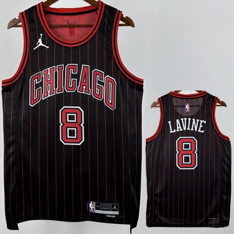 Camiseta NBA Chicago Bulls – LAVINE #8 – negra · 2025/26 - vista 1