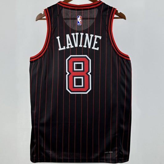 Camiseta NBA Chicago Bulls – LAVINE #8 – negra · 2025/26 - vista 2