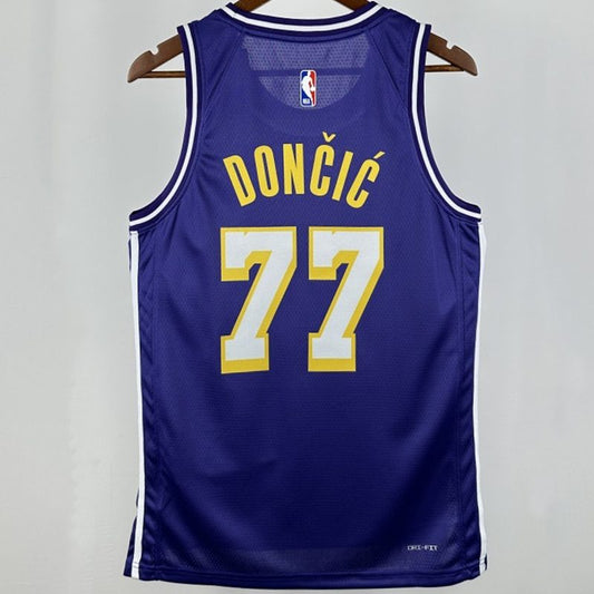 Camiseta NBA Los Angeles Lakers – DONCIC #77 – morada · 2026 - vista 2