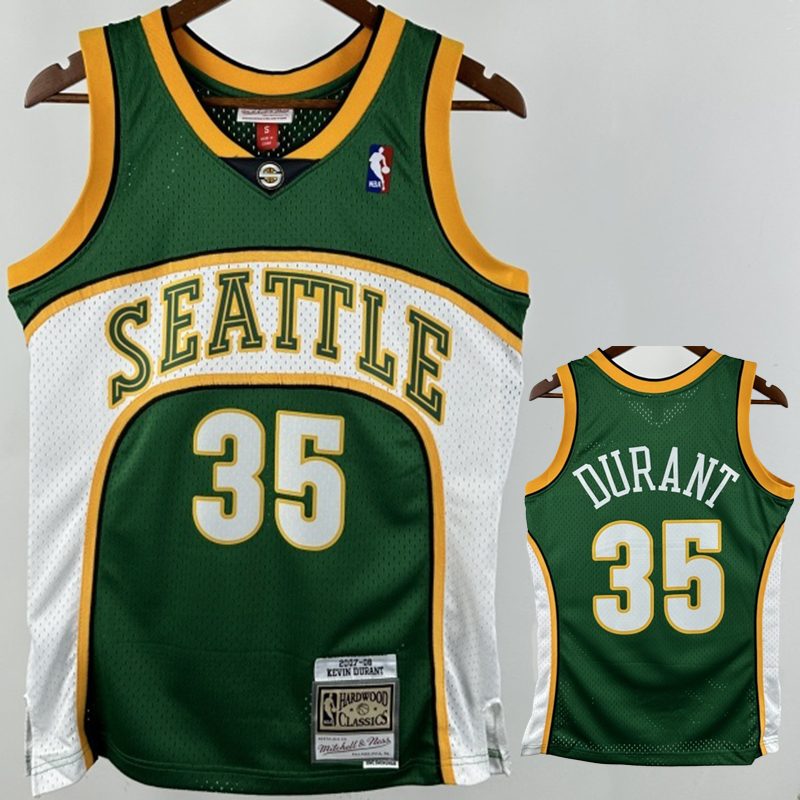 Camiseta NBA Seattle SuperSonics – DURANT #35 – verde · 2007/08 - vista 1