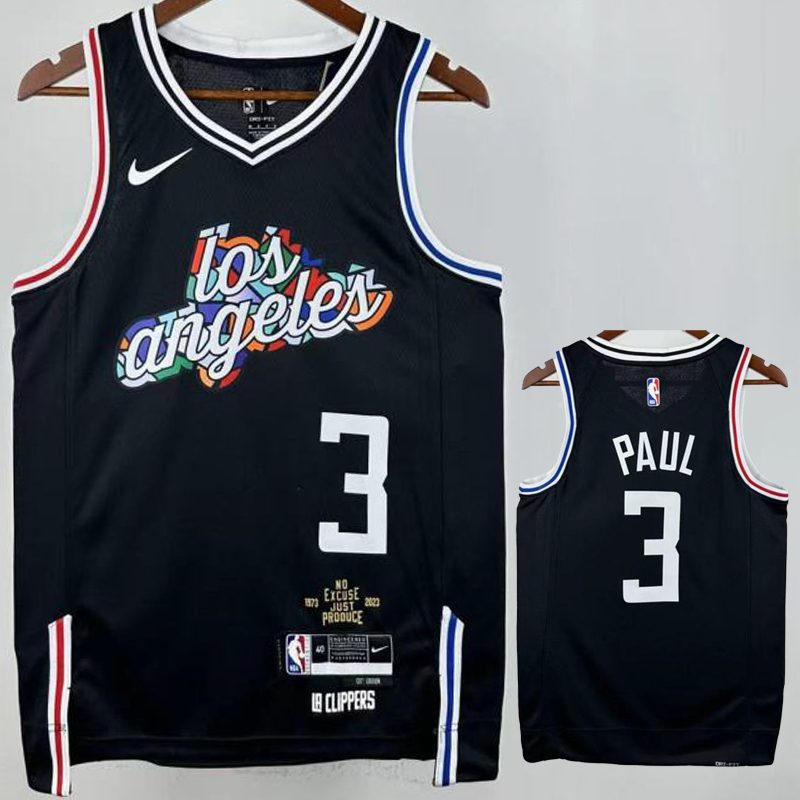Camiseta NBA LA Clippers – PAUL #3 – City Edition · negra - vista 1