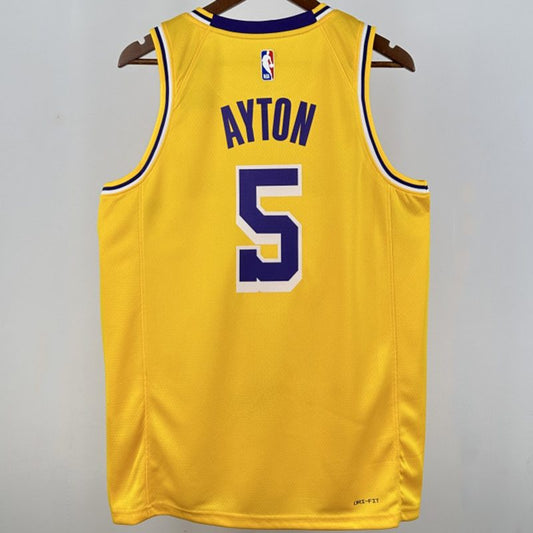 Camiseta NBA Los Angeles Lakers – AYTON #5 – amarilla - vista 2