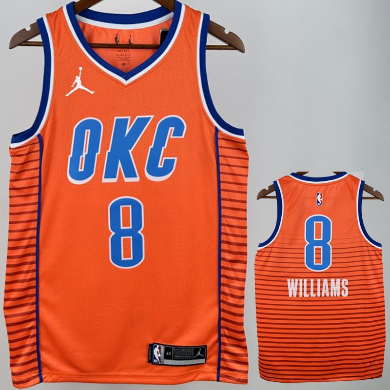 Camiseta NBA Oklahoma City Thunder – WILLIANS #8 – naranja - vista 1