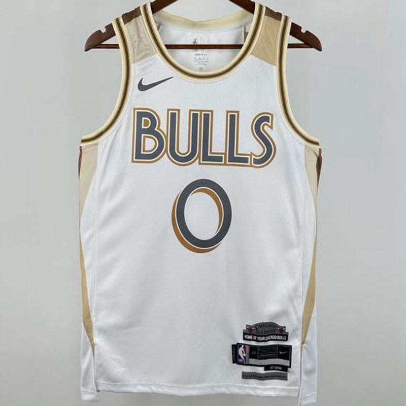 Camiseta NBA Chicago Bulls – WHITE #0 – City Edition · blanca · 2025/26 - vista 1