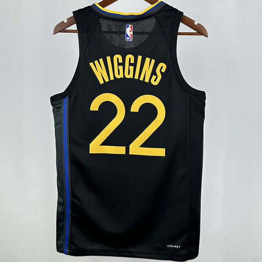 Camiseta NBA Golden State Warriors – WIGGINS #22 – negra · 2025/26 - vista 2