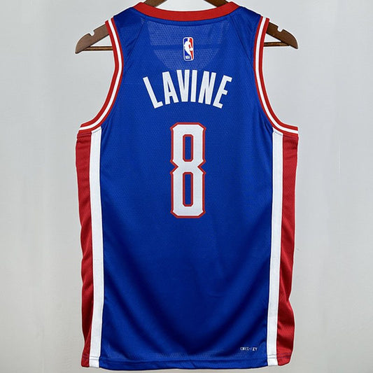 Camiseta NBA Sacramento Kings – LAVINE #8 – City Edition · azul · 2025 - vista 2