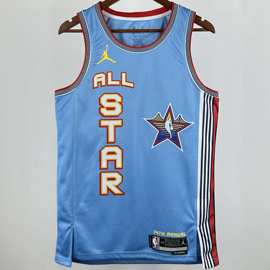 Camiseta NBA All-Star – LILLARD #0 – All-Star · azul bebé · 2025 - vista 2