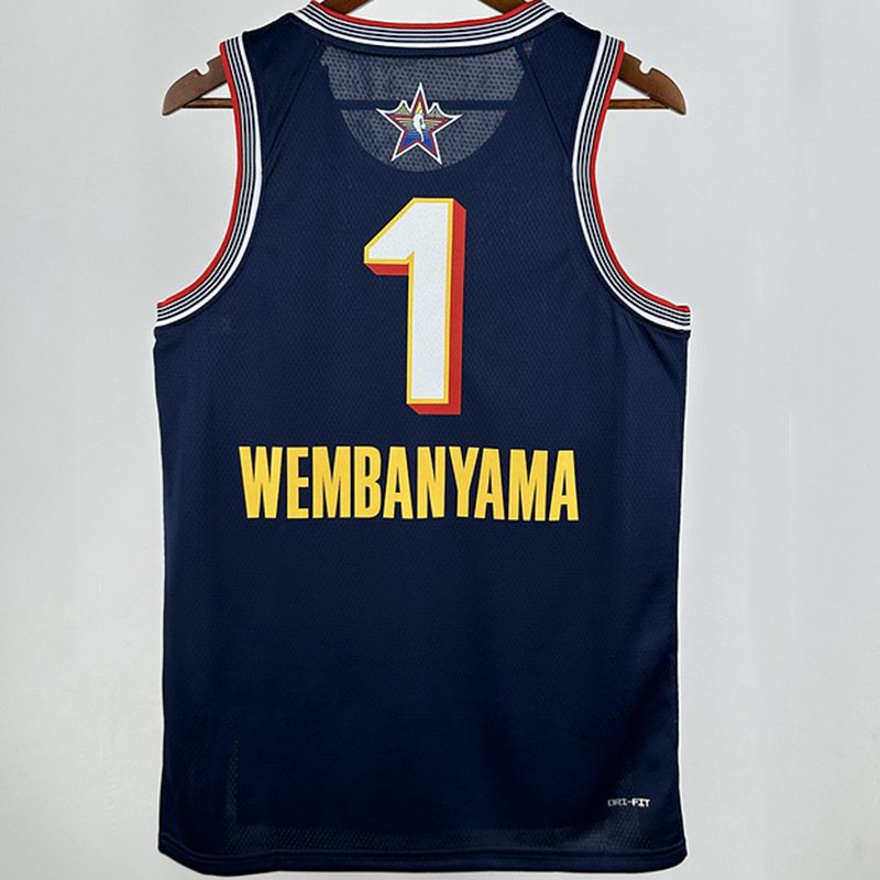 Camiseta NBA All-Star – WEMBANYAMA #1 – All-Star · azul oscuro · 2025 - vista 1