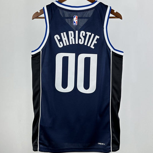 Camiseta NBA Dallas Mavericks – CHRISTIE #00 – City Edition · azul zafiro · 2025 - vista 2