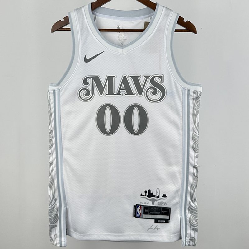 Camiseta NBA Dallas Mavericks – CHRISTIE #00 – City Edition · blanca · 2025 - vista 1