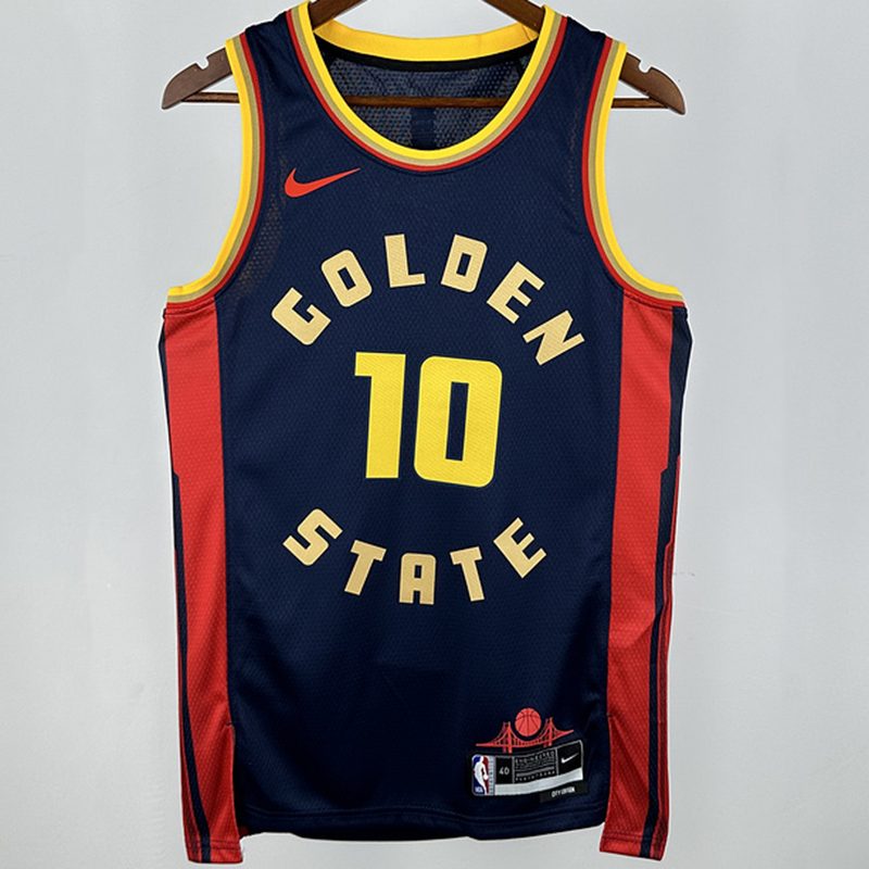 Camiseta NBA Golden State Warriors – III. #10 – City Edition · negra · 2025 - vista 1