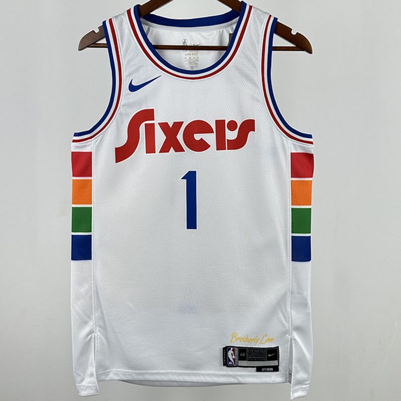Camiseta NBA Philadelphia 76ers – HARDEN #1 – City Edition · blanca · 2025 - vista 1