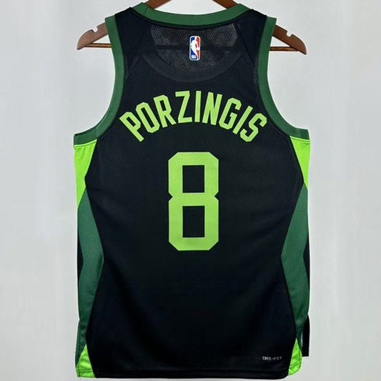 Camiseta NBA Boston Celtics – PORAIGIS #8 – City Edition · negra · 2025 - vista 2