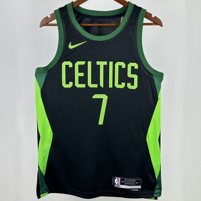 Camiseta NBA Boston Celtics – BROWN #7 – City Edition · negra · 2025 - vista 1