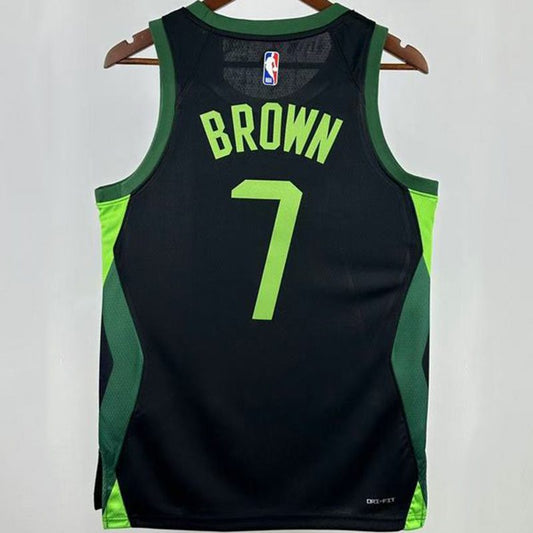 Camiseta NBA Boston Celtics – BROWN #7 – City Edition · negra · 2025 - vista 2