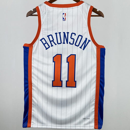 Camiseta NBA New York Knicks – BRUNSON #11 – City Edition · blanca · 2025 - vista 2