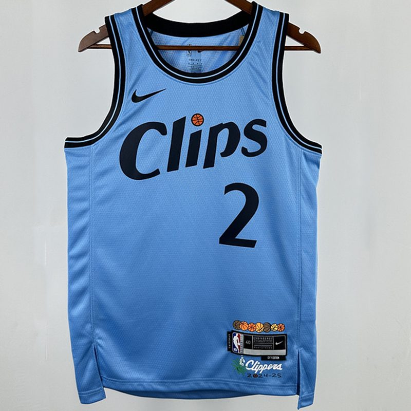 Camiseta NBA LA Clippers – LEONARD #2 – azul · 2025 - vista 1