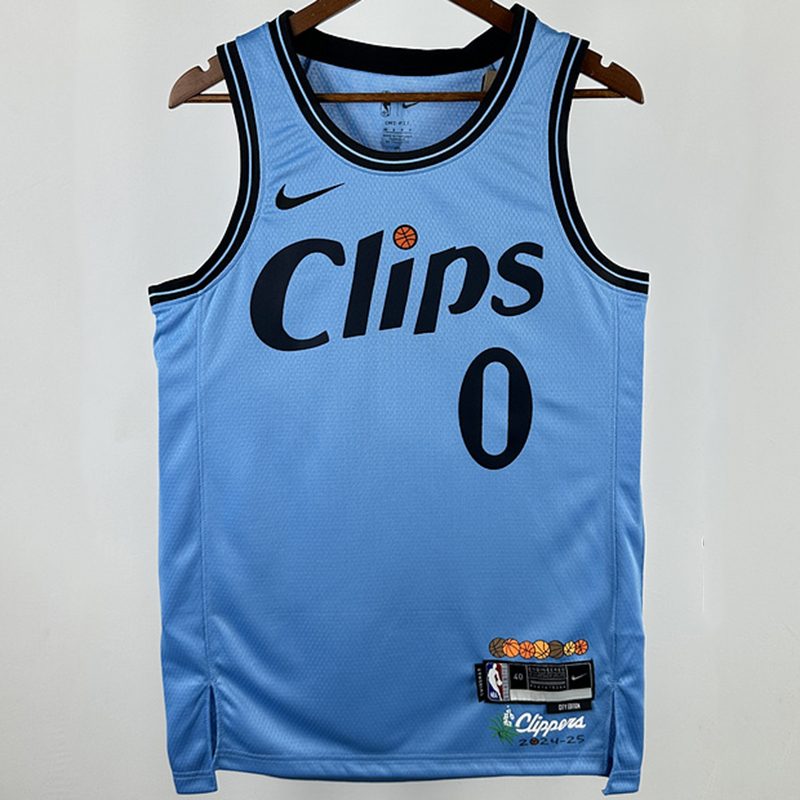 Camiseta NBA LA Clippers – WESTBROOK #0 – negra · 2025 - vista 1