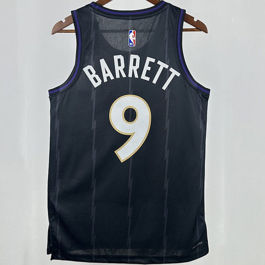 Camiseta NBA Minnesota Timberwolves – BARRETT #9 – negra · 2025 - vista 2