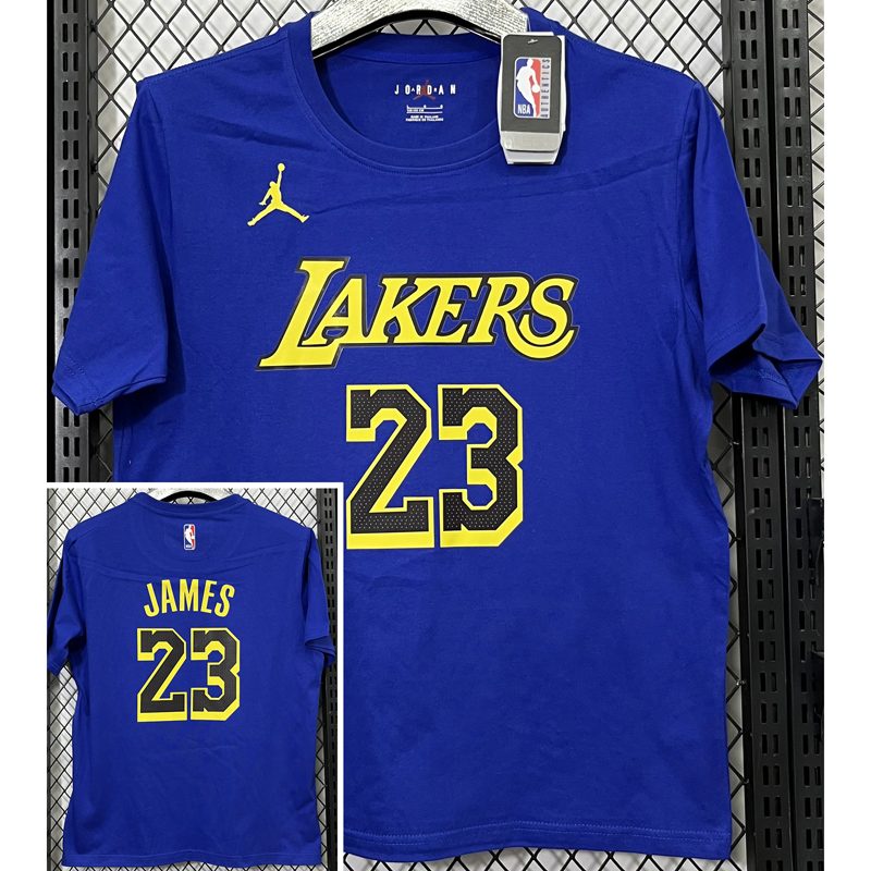 Camiseta casual NBA Los Angeles Lakers – JAMES #23 – azul · 2025 - vista 1