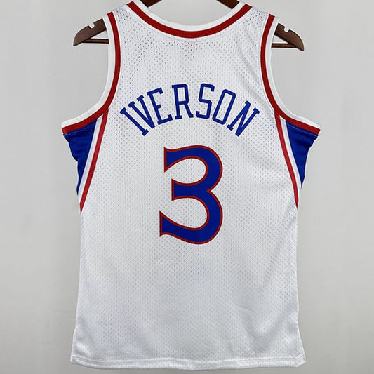 Camiseta NBA retro Philadelphia 76ers – IVERSON #3 – Retro · blanca - vista 2