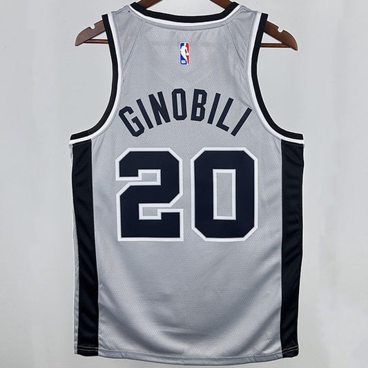 Camiseta NBA San Antonio Spurs – GINOBILI #20 – gris · 2021 - vista 2
