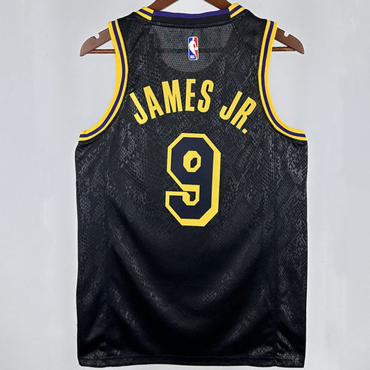 Camiseta NBA Los Angeles Lakers – JR. #9 – negra · 2025 - vista 2