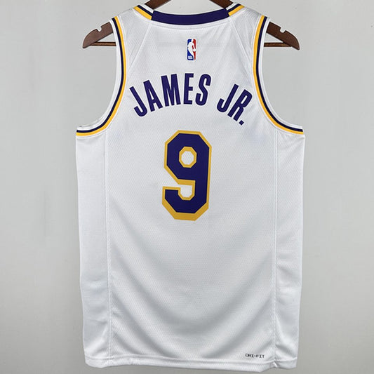 Camiseta NBA Los Angeles Lakers – JR. #9 – blanca · 2025 - vista 2