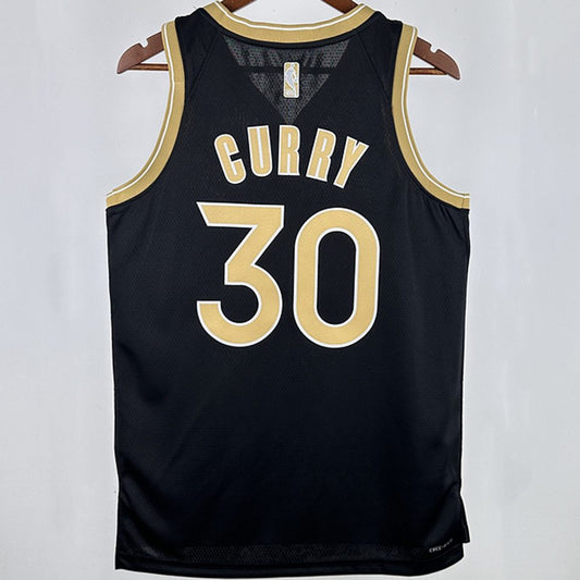 Camiseta NBA Golden State Warriors – CURRY #30 – City Edition · negra · 2025 - vista 2