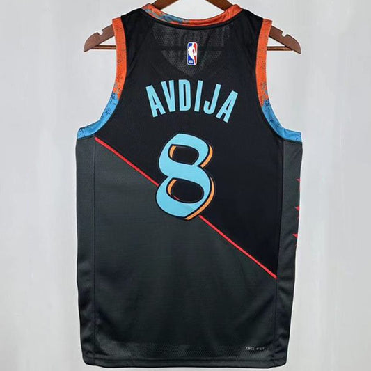 Camiseta NBA Washington Wizards – AVDIJA #8 – City Edition · negra · 2025 - vista 2