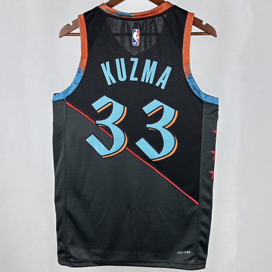 Camiseta NBA Washington Wizards – KUZMA #33 – City Edition · negra · 2025 - vista 2