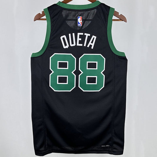 Camiseta NBA Boston Celtics – QUETA #88 – negra · 2025 - vista 2