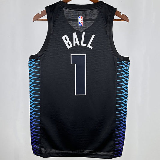 Camiseta NBA Charlotte Hornets – BALL #1 – City Edition · negra · 2018 - vista 2