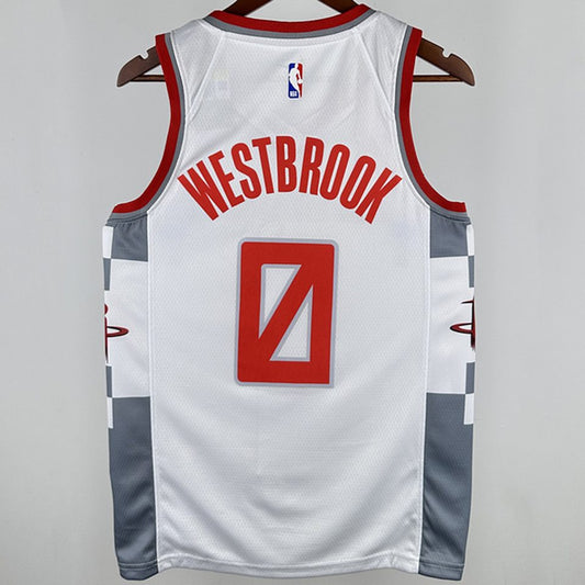 Camiseta NBA Houston Rockets – WESTBROK #0 – City Edition · blanca · 2020 - vista 2