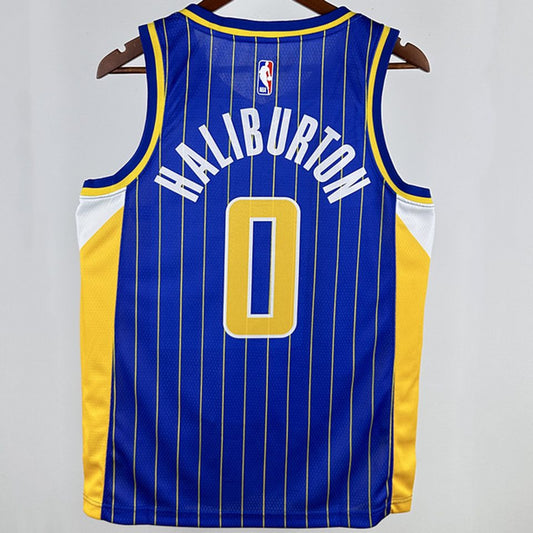 Camiseta NBA Indiana Pacers – HALIBURTON #0 – City Edition · azul · 2019 - vista 2