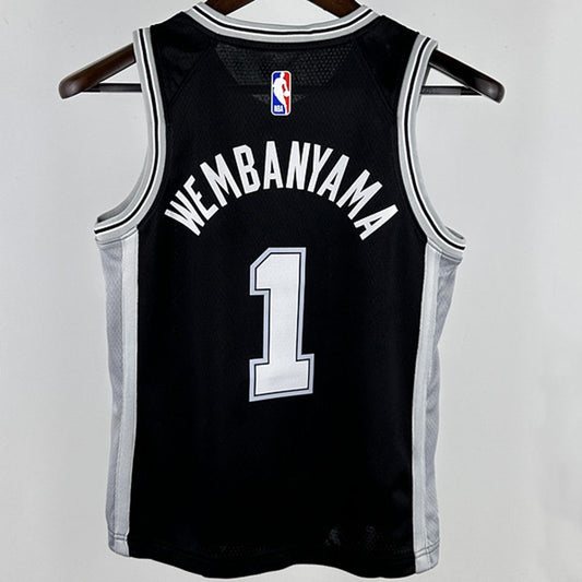 Camiseta NBA San Antonio Spurs – negra · 2024/25 - vista 2